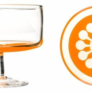 Dezertní misky - oranžové (2 ks)