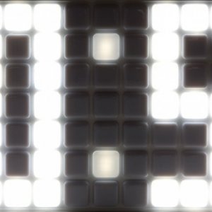 LED hodiny 58 x 24 cm - bílé