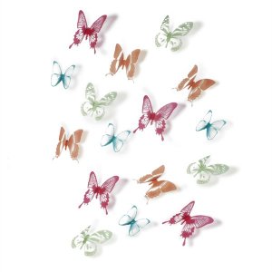 Dekorácia na stenu Umbra Chrysalis 15 ks - farebná