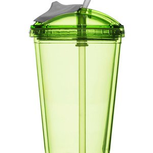 Pohár se slámkou SAGAFORM Fresh Smoothie Mug 450 ml - zelený