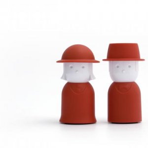Solnička a pepřenka Qualy Mr.Pepper & Mrs. Salt - červená