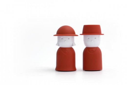 Solnička a pepřenka Qualy Mr.Pepper & Mrs. Salt - červená