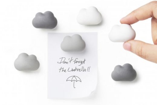 Sada magnetů Qualy Cloud, 6 ks