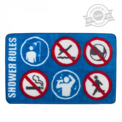 Koupelová předložka BALVI Shower Rules