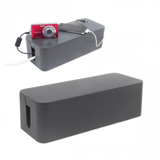 Nabíjecí box BALVI Tidy Cable Organizer- šedý
