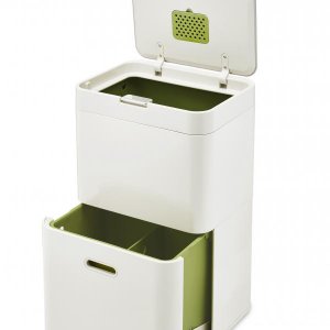 Koše na tříděný odpad JOSEPH JOSEPH IntelligentWaste™ Totem 48 - slonovinová kost
