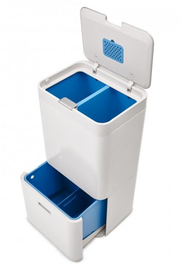 Koše na tříděný odpad JOSEPH JOSEPH IntelligentWaste™ Totem 58 - slonovinová kost