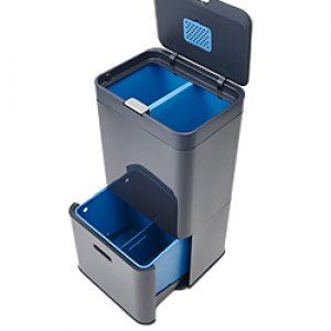 Koše na tříděný odpad JOSEPH JOSEPH IntelligentWaste™ Totem 58 - grafitově šedá