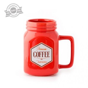 Hrnek BALVI Mason Mug, červený