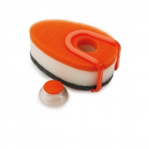 Sada hubek s dávkovačem saponátu JOSEPH JOSEPH Soapy-Sponge™- oranžová