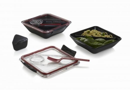 Lunch box BLACK BLUM Apetit, červený/černý