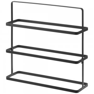 Stojan na boty Yamazaki Tower Shoe Rack - široký, černý