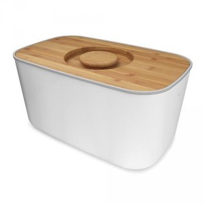 Chlebník JOSEPH JOSEPH Steel Bread Bin - bílý