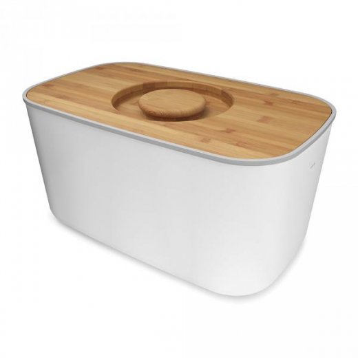 Chlebník JOSEPH JOSEPH Steel Bread Bin - bílý
