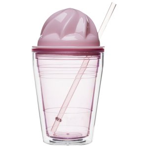 Pohár SAGAFORM Sweet Milkshake, růžový