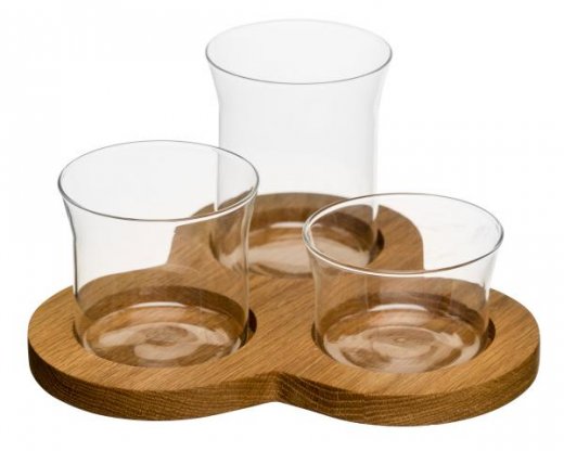 Podnos s miskami SAGAFORM Oval Oak Serving Set
