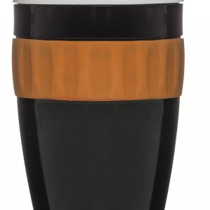 Termohrnek SAGAFORM To Go Mug, černo - oranžovo - bílý