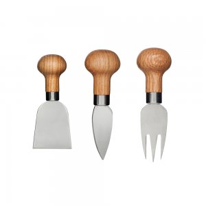 Sada na sýr SAGAFORM Oval Oak Cheese Set, 3ks