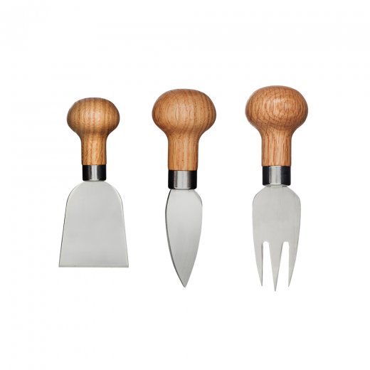 Sada na sýr SAGAFORM Oval Oak Cheese Set, 3ks