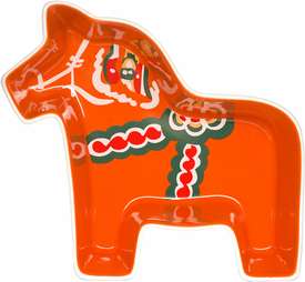 Servírovací miska SAGAFORM Sweeden - Dala Horse, velká, oranžová