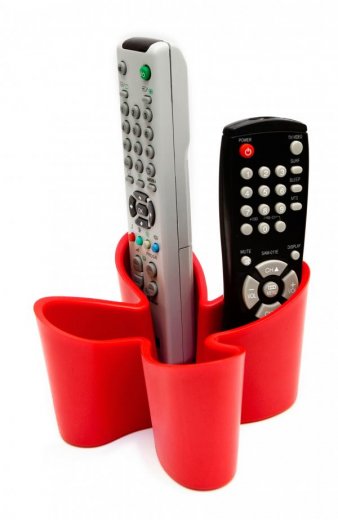 Stojan na dálkové ovladače J-ME Cozy Remote Tidy - červený