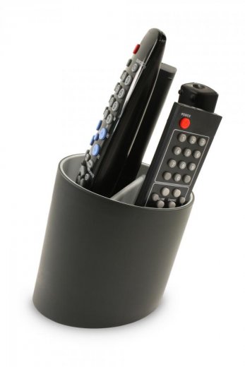 Stojan na dálkové ovladače J-ME Tilt Remote Tidy, černý/šedý