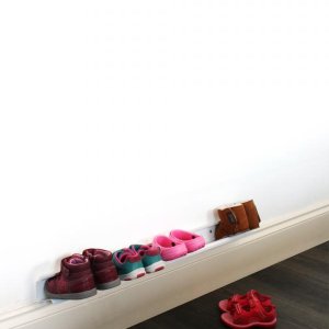 Police na boty J-ME Kid's Shoe Rack, 70cm, bílá