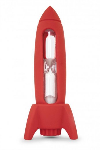 Dětská zubní minutka J-ME Rocket Timer, červená