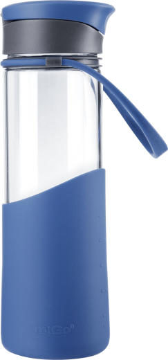 ALADDIN Migo Enjoy skleněná láhev na vodu 500ml Azure modrá