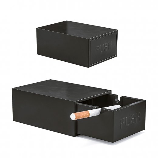 Popelník BALVI Match Box, černý
