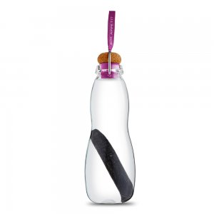 Filtrační láhev s binchotanom BLACK-BLUM Eau Good Glass, 600ml, s fialovou značkou