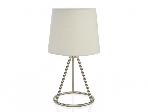 Moderní stolová lampa, nikel, ANDREA HOUSE (výška 50,5cm.)