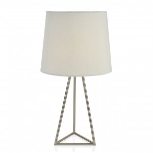 Moderní stolová lampa ANDREA HOUSE, nikel (výška 41,5cm.)