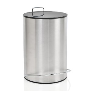 Odpadkový koš, 5L, nerez/černý, ANDREA HOUSE