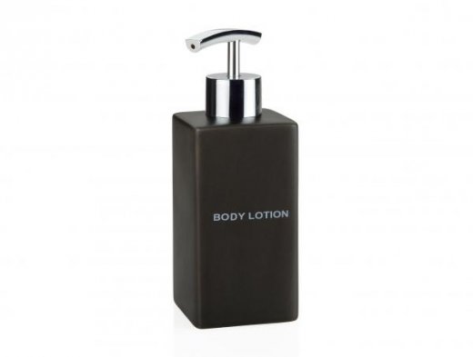 Keramický dávkovač tekutého mýdla ANDREA HOUSE Body Lotion, černý