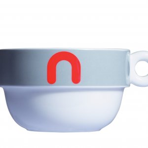 Objemný porcelánový šálek Mayday Jumbo Cup, šedý