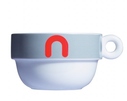 Objemný porcelánový šálek Mayday Jumbo Cup, šedý