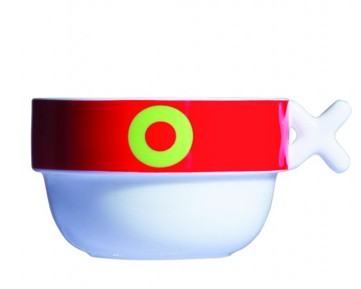 Objemný porcelánový šálek Mayday Jumbo Cup, červený