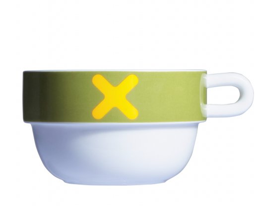 Objemný porcelánový šálek Mayday Jumbo Cup, zelený