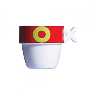 Vtipný porcelánový hrnek VICE VERSA Mayday Mug, červený