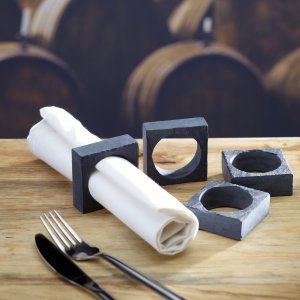 Břidlicové kroužky na ubrousky KITCHEN CRAFT Artesa