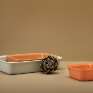Sada zapékacích/servírovacích nádob (3 ks.) STELTON RIG-TIG Cook & Serve, oranžová