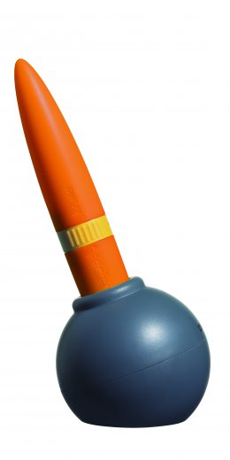 Nápaditý stojan 2v1 - (Škrabka/nožík) VICE VERSA Inky, oranžový