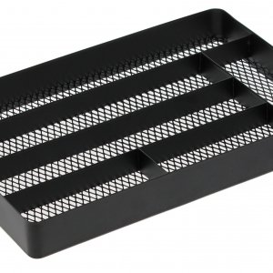 Přihrádky do zásuvky (pevné) Yamazaki Tower Mesh Desk Tray, černé (kov)