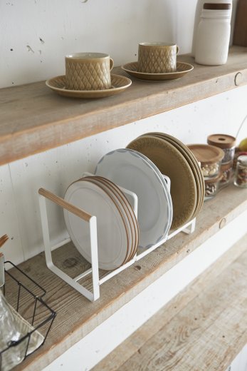 Stojan na talíře YAMAZAKI Tosca Dish Rack - bílý