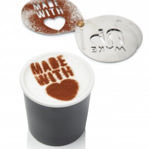 Zdobítko na kapučíno (nerez) BARISTA & Co 3 ks.