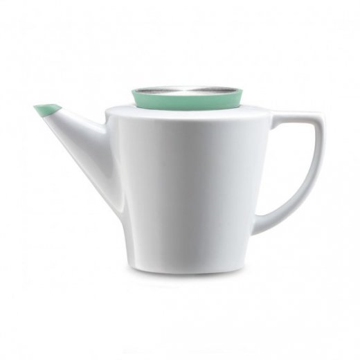 Porcelánová čajová konvice 1 l, bílá/mátová VIVA SCANDINAVIA Anytime