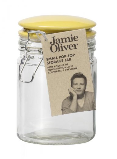 Jamie Oliver skleněná dóza malá na potraviny, žlutá