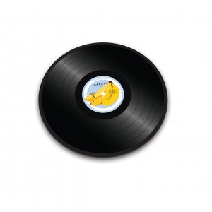 Skleněná podložka JOSEPH JOSEPH Worktop Saver 30 cm. "Vinylová LP deska"
