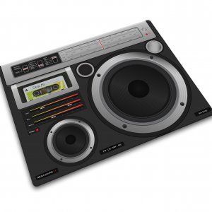 Skleněná podložka JOSEPH JOSEPH Worktop Saver 30 x 40 cm. "Rádio s reproduktory"